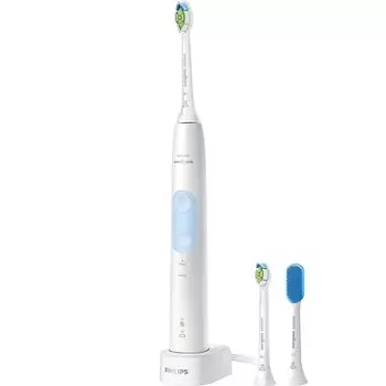 philips electric toothbrush Sonicare protect clean plus (White Plus/White Plus Compact/Tongue brush included) HX6421/11 white