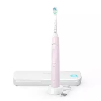 Philips HX3697 Электрическая зубная щетка для взрослых, серия для защиты десен, ремень с регулируемым давлением, УФ-стерилизация, коробка для зубных щеток с 3 режимами