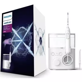 Philips Jet Washer Sonicare Power Flosser 3000 Оральный ирригатор (Водоструйная мойка типа X) HX3711/22 Белый