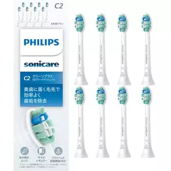 Сменная щетка Philips Sonicare Clean Plus Genuine White (8 шт.) HX9028/67 белый