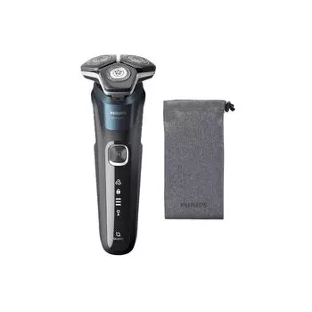 PHILIPS S588910 Metallic Turquoise Blue 5000 Series [Электробритва для сухого и влажного бритья (RotaryRechargeable)]