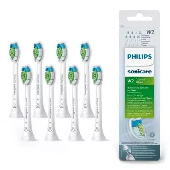 []Philips Sonicare сменная щетка Optimal White обычного размера, белая, 8 шт. HX6068/12