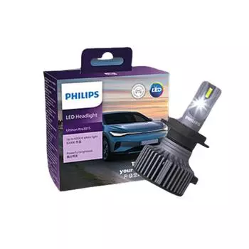Philips Ultinon Pro3015 Автомобильный светодиодный налобный фонарь H1/H4/H7/HIR2/H11/HB3/4 люмен (за пару):1700ЛМ H1