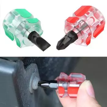 Phillips Screwdriver Repair Hand Tools Mini Slotted Screwdriver Short Small Split Car Fender Repair Tools