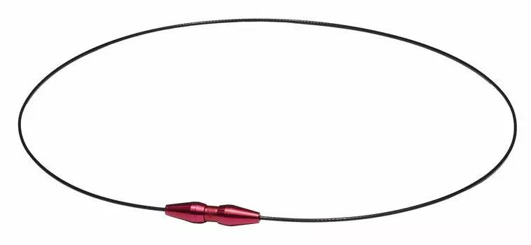 phiten Aluminum Necklace RAKUWA Neck Wire EXTREME 43cm Phiten Advanced Technology Men s Women s Black/Red [Stiff Shoulders] [Stiff Neck] [Uses Metax]