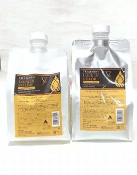 Phiten Color Shampoo 1000ml Color Treatment 700g Set [NEW] Lock-in & Lock-in