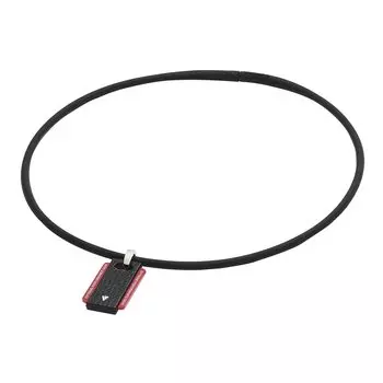 phiten Necklace RAKUWA Neck EXTREME Square 50cm Phiten Advanced Technology Black/Red [Stiff Shoulders] [Stiff Neck] [Uses Metax]