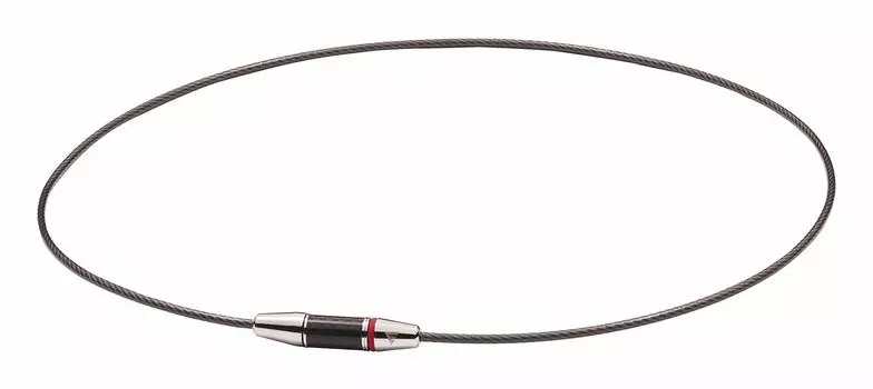 Phiten Necklace RAKUWA Neck Wire EXTREME Carbon Silver 45cm Phiten Advanced Technology Men [Stiff Shoulders] [Stiff Neck] [Uses Metax] Men s
