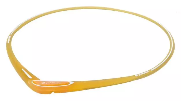 phiten Ожерелье RAKUWA Neck S Силиконовый крестообразный прозрачный оранжевый 50 см