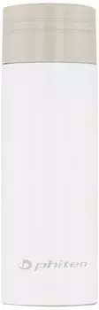 phiten stainless steel pocket bottle Metax white 120ml белый