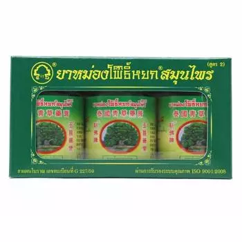 Pho Yok Herbal Balm, Массажный бальзам, 50 г. х 3 шт. - Сделано в Таиланде 50 g. x 3 pcs