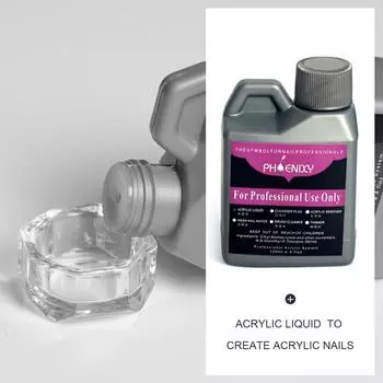 PHOENIXY 120 мл/75 мл акриловая жидкость «сделай сам» для акриловой пудры для дизайна ногтей, акриловая жидкая мономерная жидкость для маникюра, инструмент для наращивания ногтей 120ml