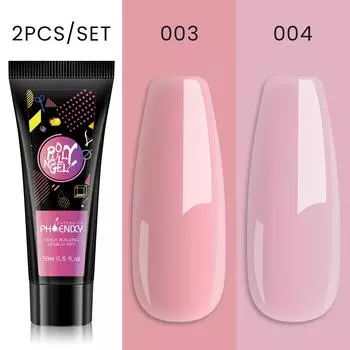 PHOENIXY 15 мл полигель для ногтей маникюрный набор для наращивания пальцев акриловый гель-лак гибридный УФ-светодиодный гель для дизайна ногтей салон строительный набор