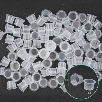 PHOENIXY 300 шт. одноразовые маленькие чернильные пигментные колпачки пластиковые держатели стаканов принадлежности для татуировок 10pcs