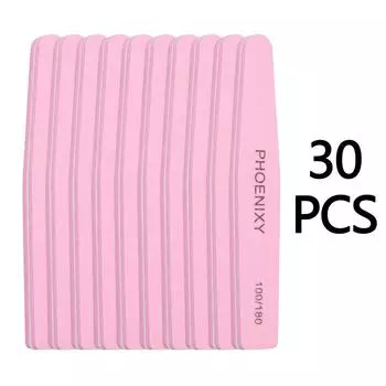 PHOENIXY 30 шт. пилочка для ногтей набор для шлифовки и полировки ногтей блок для полировки УФ-геля маникюрные инструменты