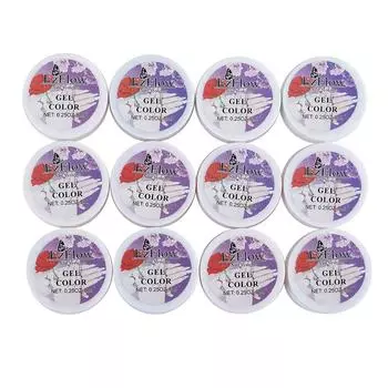 PHOENIXY 36Pcs Soak Off LED UV Gel Nail Polish Kit Pure Color Nail UV Gel Set Nails Art Gel Lacquer set 01