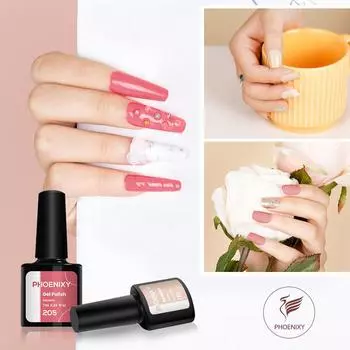PHOENIXY 7 мл гель-лак для ногтей, полуперманентный гель, 3 цвета, блестящий гель, отмачиваемый, блестящий стартовый набор, маникюрный набор для маникюрного салона 155