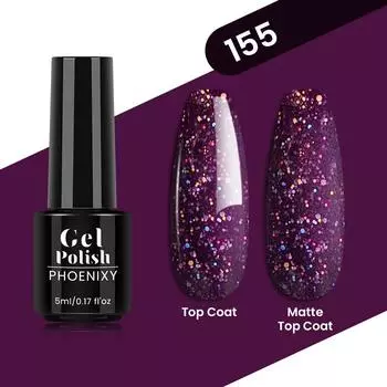 PHOENIXY 80 шт. гель-лак для ногтей 5 мл замачиваемый УФ-светодиодный цветной лак для дизайна ногтей гибридный лак-лайнер гель для маникюра полуперманентный блестящий блестящий цветной гель 133