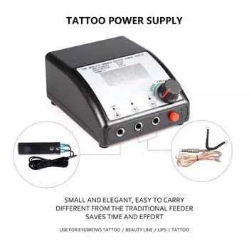 PHOENIXY цифровой источник питания для татуировки с двойным выходом для тату-машины, светодиодный светильник с управлением скоростью высшего качества