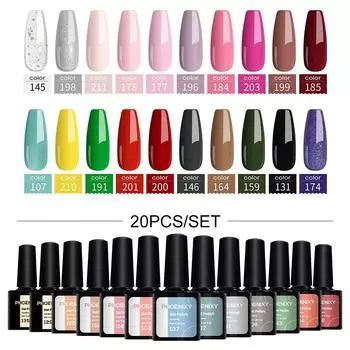 PHOENIXY Гель-лак для ногтей Яркий красочный гель-лак УФ-гель для ногтей Стойкий гель-лак для ногтей Необходим УФ-светодиодный гель-лак для ногтей