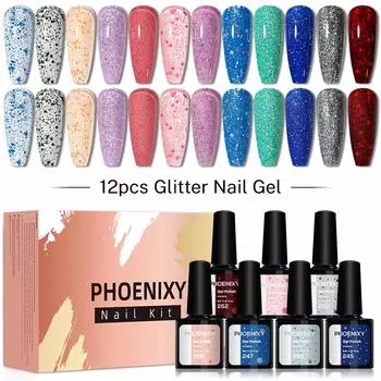 PHOENIXY лак для ногтей гель-лак Soak Off лак для ногтей для полуперманентного дизайна ногтей LED УФ-лампа гель-лак для ногтей color 6