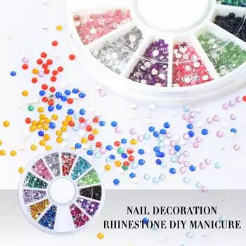 PHOENIXY Разные размеры Бусины для дизайна ногтей Caviar Крошечные стальные бусины Украшения для ногтей Маникюрный инструмент Золото Серебро Розовое золото Разноцветные