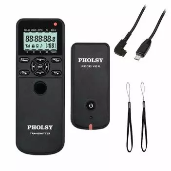 PHOLSY Wireless Release Timer Remote Controller HDR Interval Valve Timer for Sony a1 a9 a7M4 a7M3 a7RM5 a7RM3 a7RM4 a3500 a6600 a6500 a6400 RX100M6