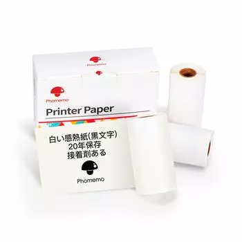 Phomemo M02 M02S M02 PRO M03 P2S M04AS M04S T02 Термобумага Оригинальная термобумага для портативной мобильной печати Ширина рулона термопечати