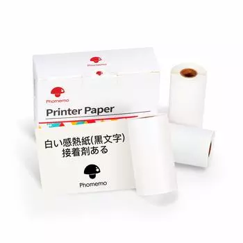 Phomemo M02 M02S M02 PRO M04S P2S M04AS подлинный терморулон внутри сзади 3 объем 53 мм термоэтикетка терморулон для термопечати клей