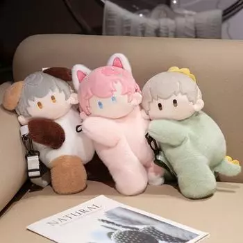 Phone Bag Dog Doll Shoulder Bag Plush Doll Cartoon Plush Schoolbag Sheep Plush Backpack Girls розовый