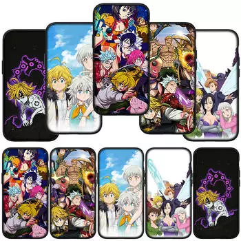 Phone Case for Samsung Galaxy S24 S23 iPhone 15 14 Xiaomi Redmi Note 13 12 11 8 10 9 Pro Max X XR OPPO A15 Huawei Ban Seven Deadly Sins Meliodas Cover