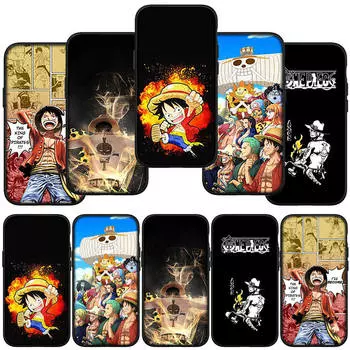 Phone Case for Samsung Galaxy S24 S23 iPhone 15 14 Xiaomi Redmi Note 13 12 11 8 Plus 10 9 Pro Max X XR OPPO Huawei Luffy One Piece Ace Cover