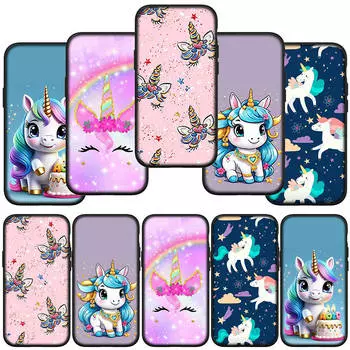Phone Case for Samsung Galaxy S24 S23 iPhone 15 14 Xiaomi Redmi Note 13 12 11 8 10 9 Pro Max X XR A14 12C 13C OPPO A15 Huawei Unicorn Horse Cover