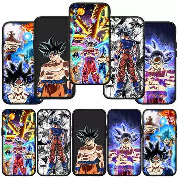 Чехол для телефона Samsung Galaxy S24 S23 iPhone 15 14 Xiaomi Redmi Note 13 12 11 8 10 9 Pro Max X XR OPPO A15 Huawei Wallpaper Dragon Ball Z Goku Cover for Samsung Galaxy S24 Plus аэро
