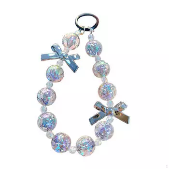 Брелок для телефона, сумка, брелок для ключей от машины, шнурок ручной работы из бисера black