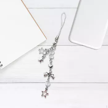 Телефонный ремешок с подвеской, милые брелки, подвесной орнамент, мультяшный бант, брелок для девочек и детей