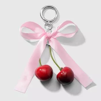 Phone Charms Ribbon Bow Keychain Keyring Ballet Style Pendant Cherry Pendant Bag Ornaments Style 7