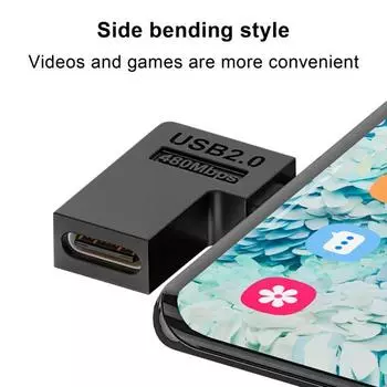 Телефонный конвертер Type-C Micro Female to Male USB адаптер V8 USB2.0 быстрая передача данных B