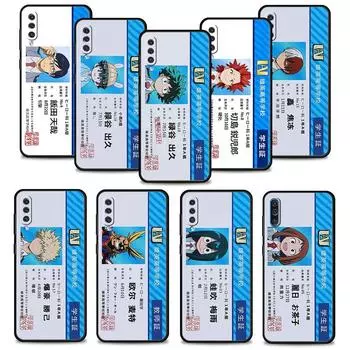 Чехол для телефона My Hero Academy ID Card для мобильного телефона Samsung A20e A10s A30 A50 A10 Note 20 Ultra 10 A70 A20s A40 M52 5G M30s Samsung A01