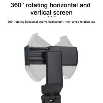 Phone Holder 360-Degree Size Rotatable Compact Travel Portable Use Mobile Phone Stand Clip-on Phone