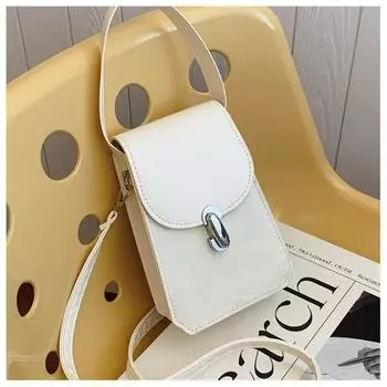 Phone Holder and Key Small Bag Young People Satchel Women s New Mobile Phone Bag Mini One-Shoulder Crossboby Bag Female Beige