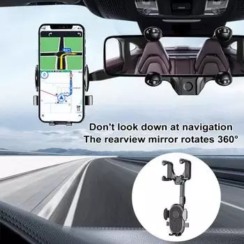 Держатель для телефона, устойчивый к ржавчине, ABS, автомобильное зеркало заднего вида, подставка для хранения телефона