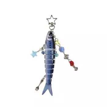 Phone Lanyard Artificial Fish Pendant Bionic Design Fish Bait Lanyard Jewelry Gift Style 5