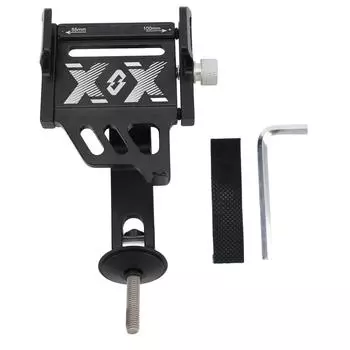 Phone Mount Holder 360° Rotation Width Adjustable Aluminum Alloy Handlebar Cellphone Ho