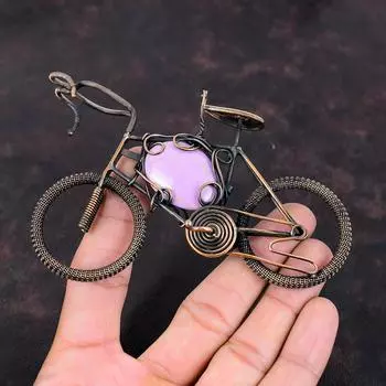 Phosphosiderite Pendant Copper Wire Wrapped Pendant Gemstone Pendant Handmade Cycle Pendant Phosphosiderite Copper Jewelry Anniversary Gifts