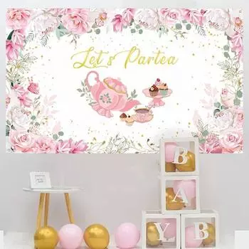 Photo Prop Polyester Partea Party Backdrop Tea Party Women