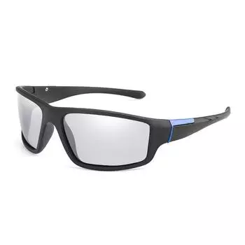 Photochromic Polarized Men Sunglasses Mirrored Driving Sun Glasses Retro Eyewear BlackBlue