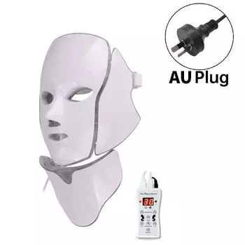 Photon 7 Led Face Mask Neck Beauty Instrument Therapy Wrinkles Anti Aging Tool AU