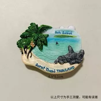 Пхукет, Таиланд Стереоскопическая наклейка на холодильник Магниты на холодильник Сумы Остров Магнитная наклейка Мировой Город Туризм Сувенир Подарок