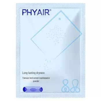 PHYAIR Aircraft Cup Vibrator Protection Powder, 8 г — для ухода за силиконовыми формами, сухая и устойчивая к маслам пудра.